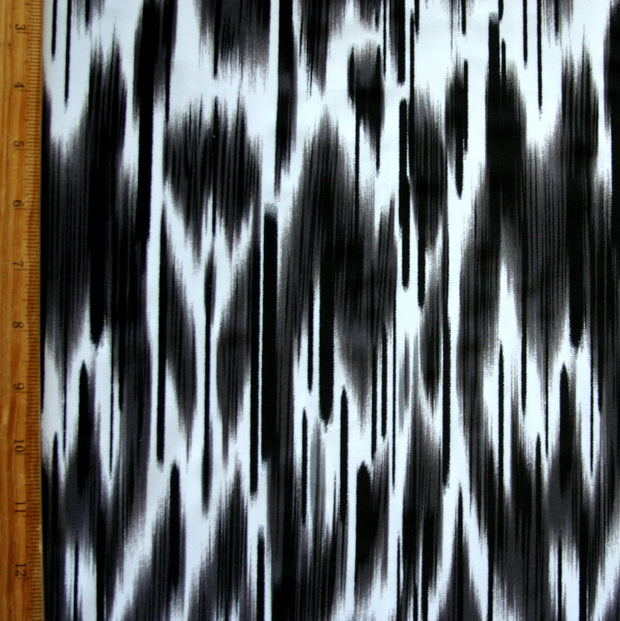 Gray Illusion Nylon Lycra Swimsuit Fabric