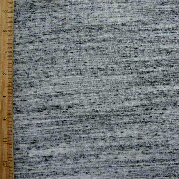 Grey Marble Poly Rib Knit Fabric