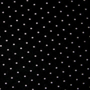 Grey Pindots on Black Knit Fabric