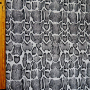 Grey Python Nylon Spandex Swimsuit Fabric