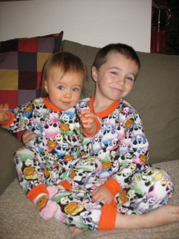 Grinning Ghosts Cotton Knit Fabric - 35" Remnant Piece