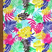 Hawaiian Fauna Nylon Spandex Swimsuit Fabric - 25" Remnant