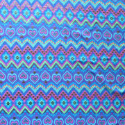 Hearts and Daisies Foil Stripe Nylon Spandex Swimsuit Fabric
