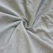 Heathered Grey Poly Cotton Jersey Knit Fabric
