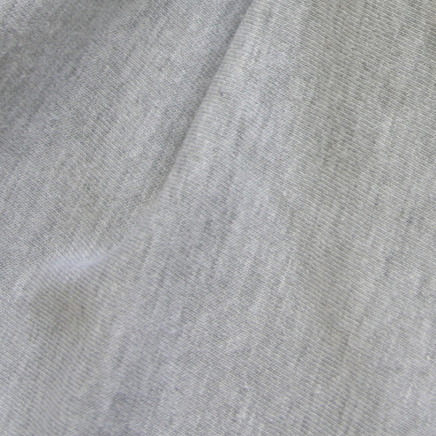 Heathered Grey Poly Cotton Jersey Knit Fabric