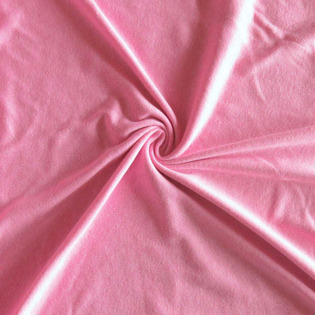 Heathered Pink Cotton Rib Knit Fabric