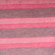 Shades of Heathered Pink and Grey Stripes Knit Fabric