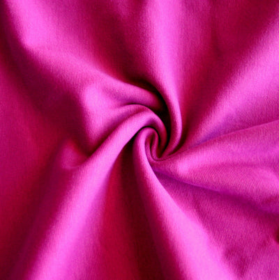 Magenta Cotton Heavy Rib Knit Fabric