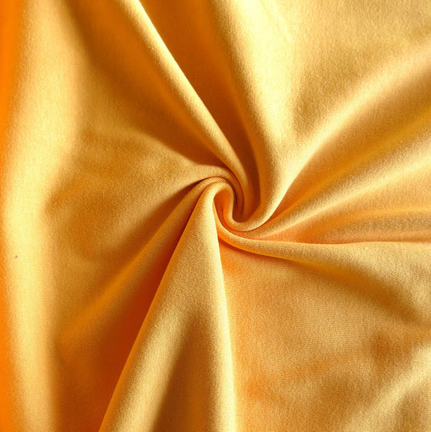 Goldenrod Cotton Heavy Rib Knit Fabric