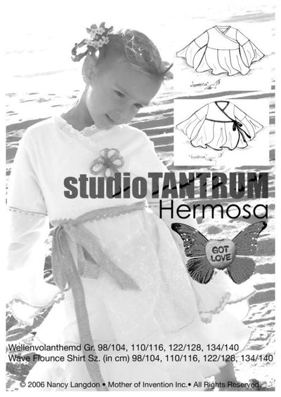 Hermosa Wave Shirt Sewing Pattern by StudioTANTRUM