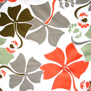 Hibiscus Floral on Creme Microfiber Boardshort Fabric