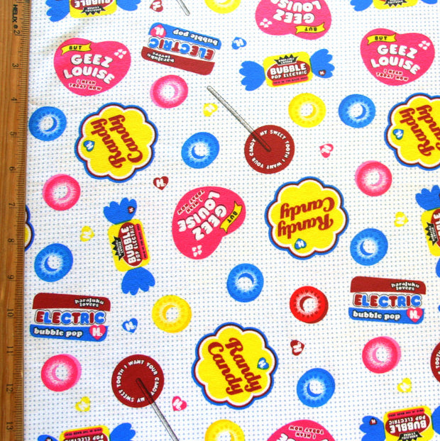 HJ Retro Candy Cotton French Terry Knit Fabric