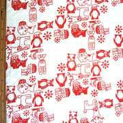 Holiday Friends Organic Cotton Knit Fabric