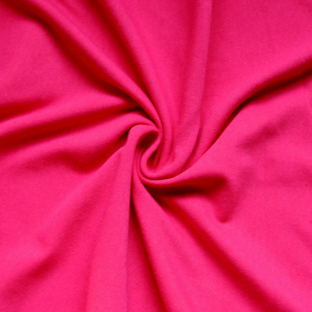 Hot Pink Cotton Lycra Jersey Knit Fabric