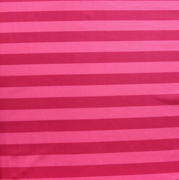 Hot Pink/Pink Stripe Nylon Lycra Swimsuit Fabric