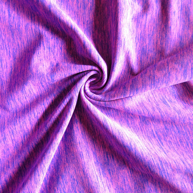 Hot Pink/Purple Marl Poly Spandex Jersey Knit Fabric