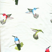 Hummingbirds Cotton Lycra Knit Fabric