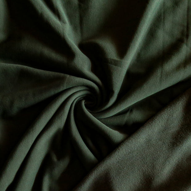 Hunter Green Polartec Powerstretch Fleece Knit Fabric - 32" Remnant