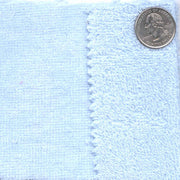 Iced Blue Cotton Woven Terry Velour Fabric - Seconds - Less Than Perfect