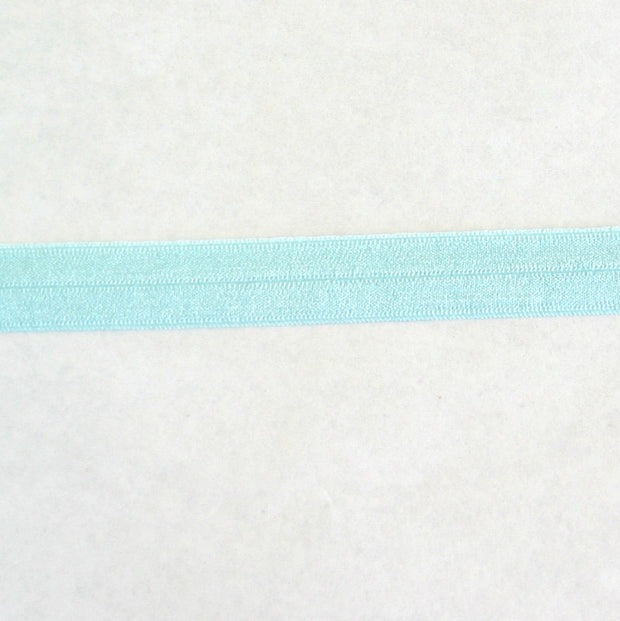 Iced Blue Fold Over Elastic Trim