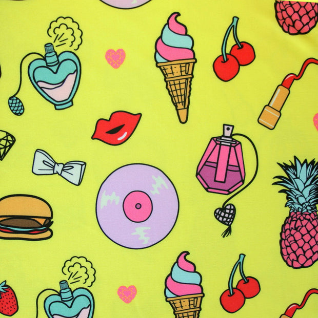 Iconic 80's Nylon Lycra Swimsuit Fabric