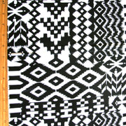 Ikat Aztec Cotton Lycra Knit Fabric