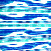 Ikat Multi Stripe on White Nylon Lycra Swimsuit Fabric