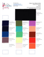 Fabric Fairy Matte Solids Swatch Card