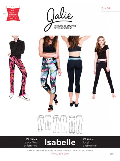 Isabelle Leggings and Skating Pants Sewing Pattern by Jalie