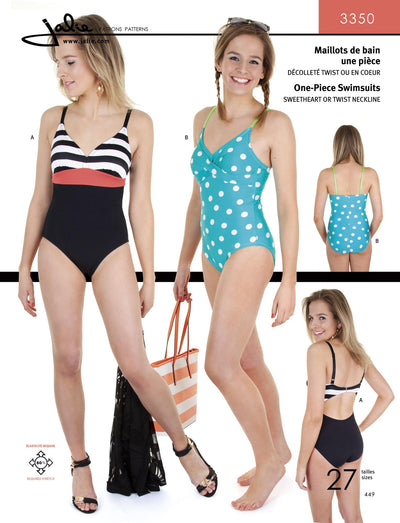 One Piece Swimsuits Sewing Pattern by Jalie