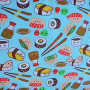 Kawaii Sushi Cotton Lycra Knit Fabric