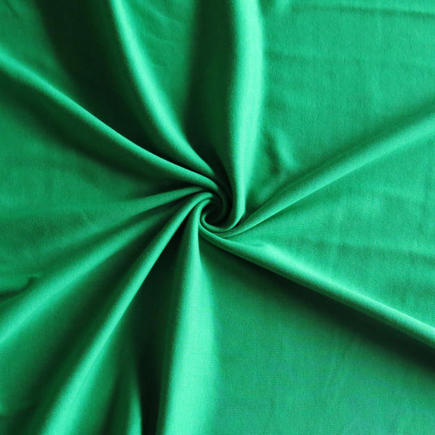 Grass Green Cotton Interlock Fabric