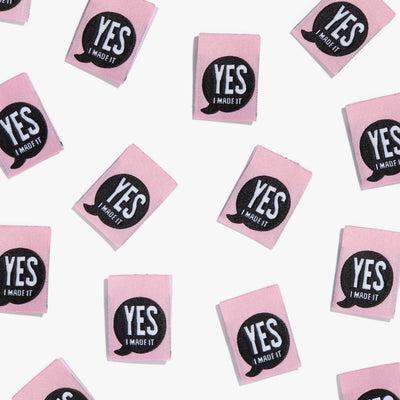 "Yes I Made It" 10 Pack Woven Labels by Kylie and the Machine