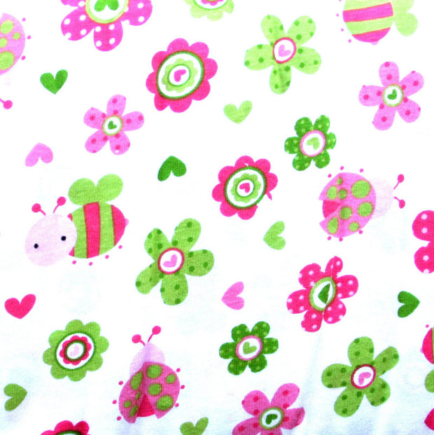 Buggy Garden Cotton Knit Fabric - 32" Remnant Piece