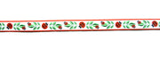 Ladybug Picnic Woven Ribbon Trim