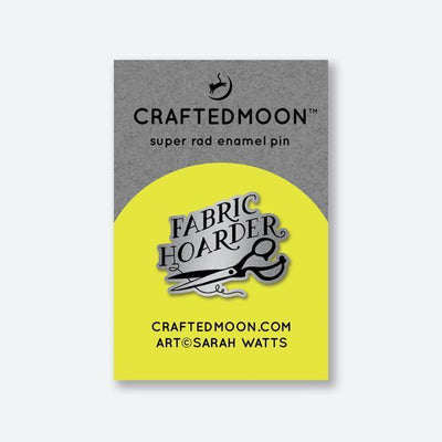 Fabric Hoarder Pin by CraftedMoon