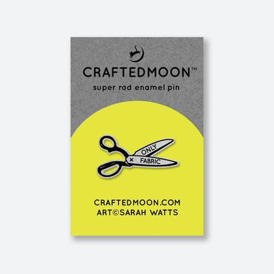 Only Fabric Scissors Pin by CraftedMoon