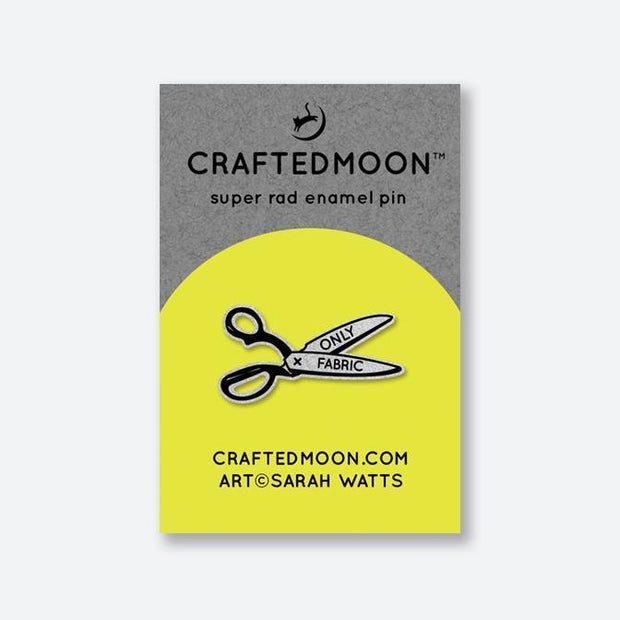 Only Fabric Scissors Pin by CraftedMoon