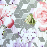 Large Floral Geo Nylon Spandex Swimsuit Fabric