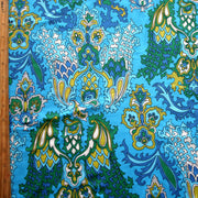 Large Paisley on Brilliant Blue Nylon Lycra Swimsuit Fabric
