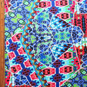 Large Scale Colorful Abstract Mosaic Nylon Swimsuit Fabric