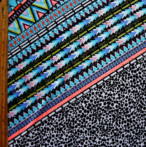 Large Scale Diamond Animal Print Nylon Lycra Swimsuit Fabric