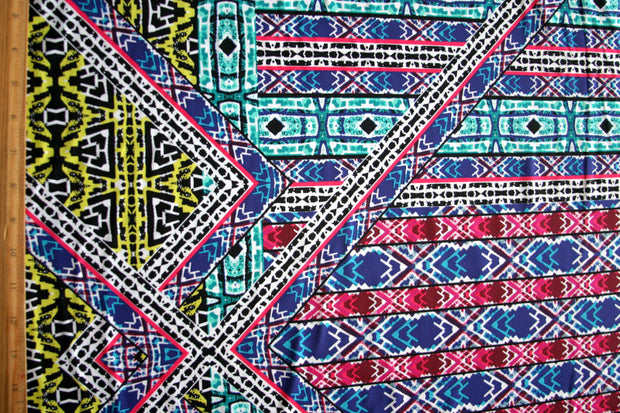 Large Scale Mosaic Tiles Nylon Lycra Swimsuit Fabric