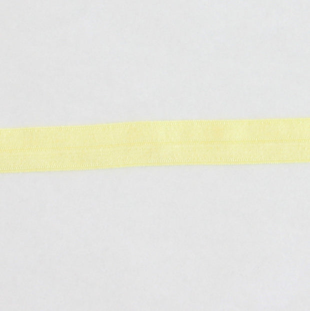 Lemon Chiffon Fold Over Elastic Trim