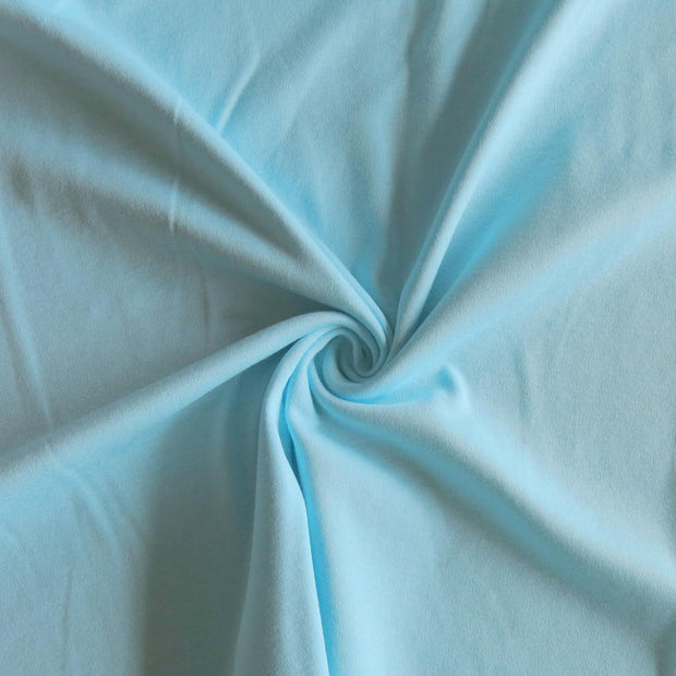 Light Aqua Cotton Interlock Fabric