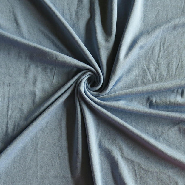 Light Denim Blue Bamboo Lycra Jersey Knit Fabric