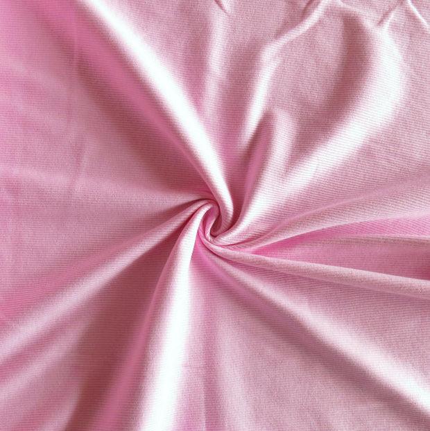 Light Pink 2x1 Cotton Rib Knit Fabric