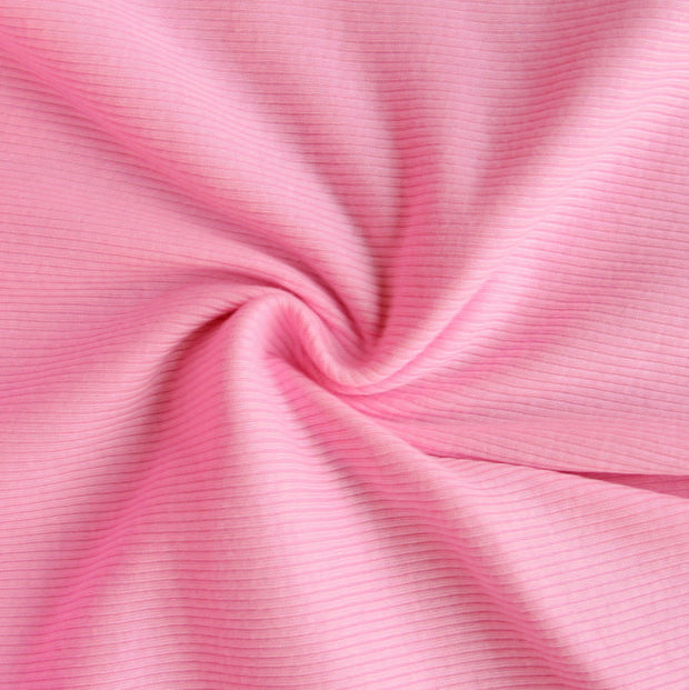 Light Pink 2x1 Cotton Rib Knit Fabric
