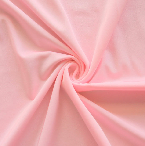 Light Pink Solid Nylon Spandex Tricot Specialty Swimsuit Fabric
