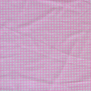 Light Pink and White Gingham Cotton Knit Fabric